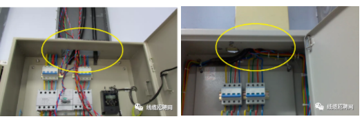 切割洞口处容易导致线缆破皮漏电